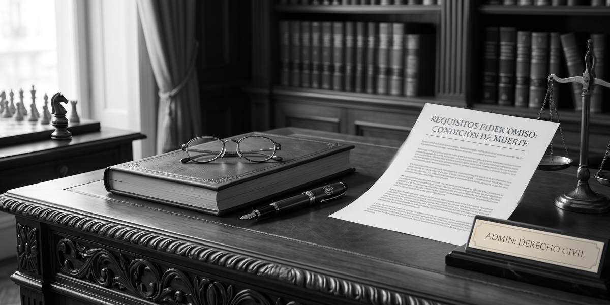 Requisitos para constituir el fideicomiso siendo la muerte como condición