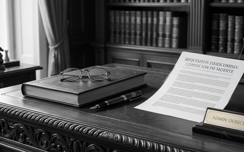 Requisitos para constituir el fideicomiso siendo la muerte como condición